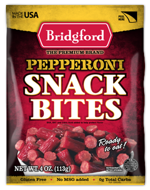 slide 1 of 1, Bridgford Pepperoni Party Bites, 6 oz