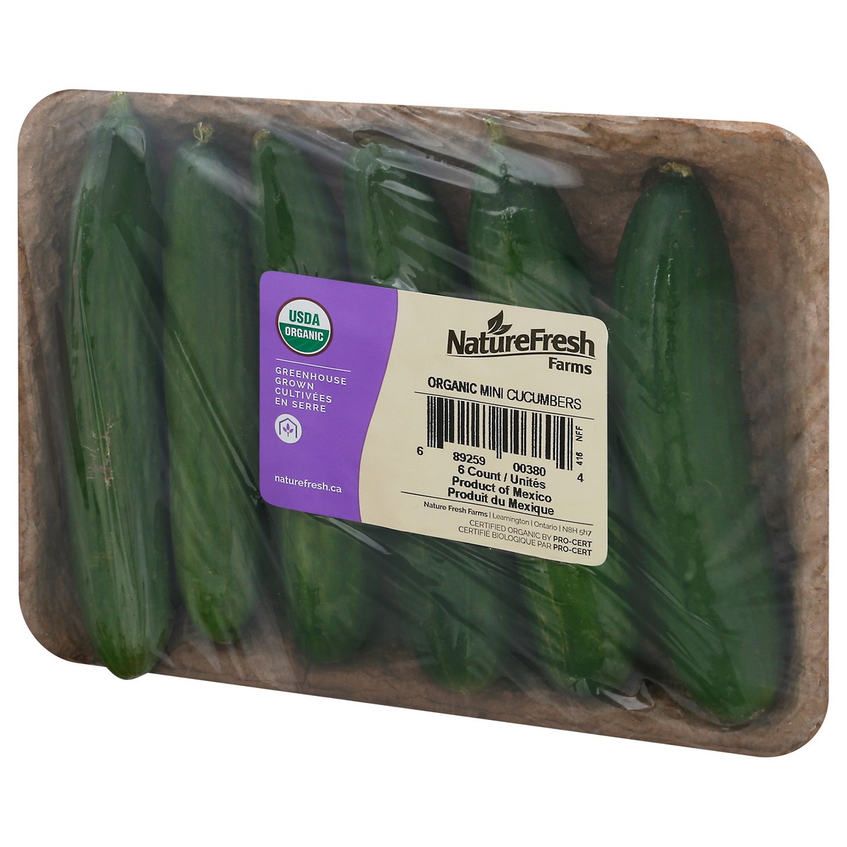 slide 8 of 11, NatureFresh Farms Organic Mini Cucumbers 6 ea, 6 ct