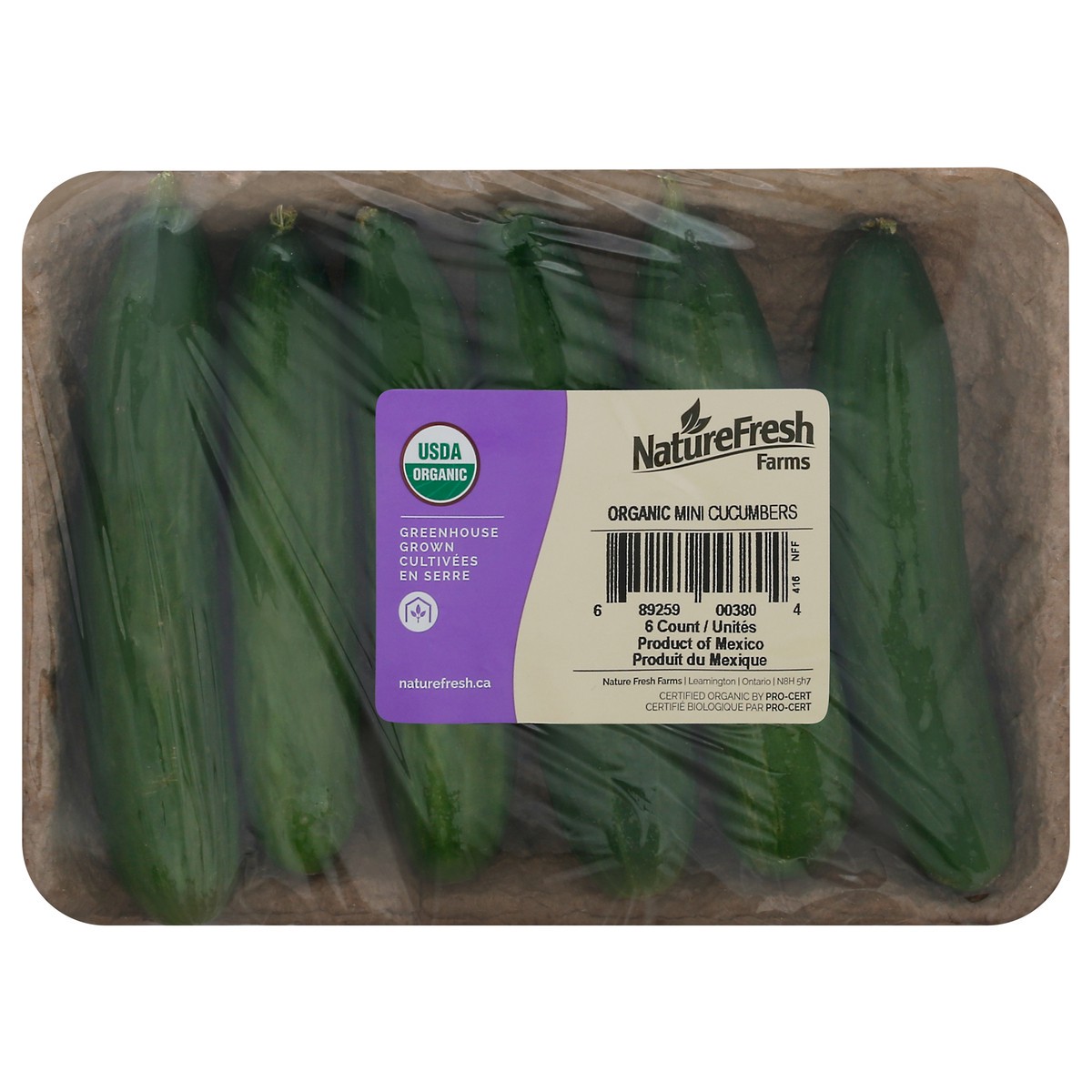 slide 4 of 11, NatureFresh Farms Organic Mini Cucumbers 6 ea, 6 ct