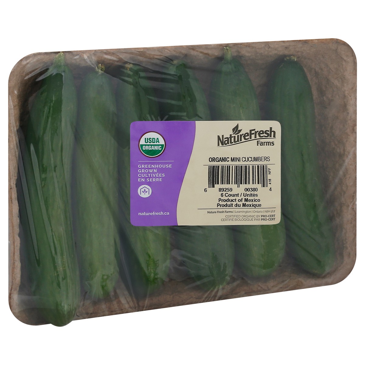 slide 6 of 11, NatureFresh Farms Organic Mini Cucumbers 6 ea, 6 ct