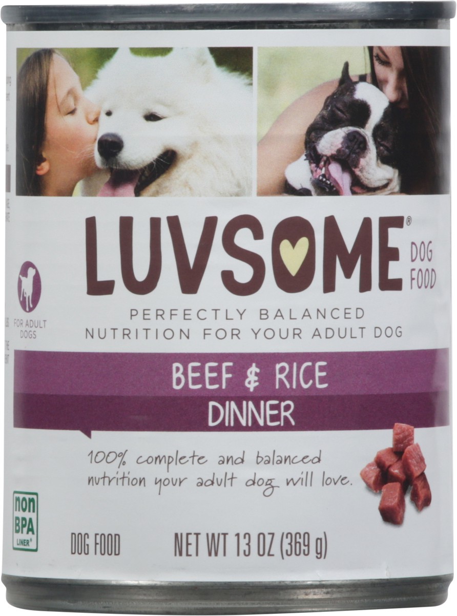 slide 6 of 9, Luvsome Dinner Beef & Rice Dog Food 13 oz, 13 oz