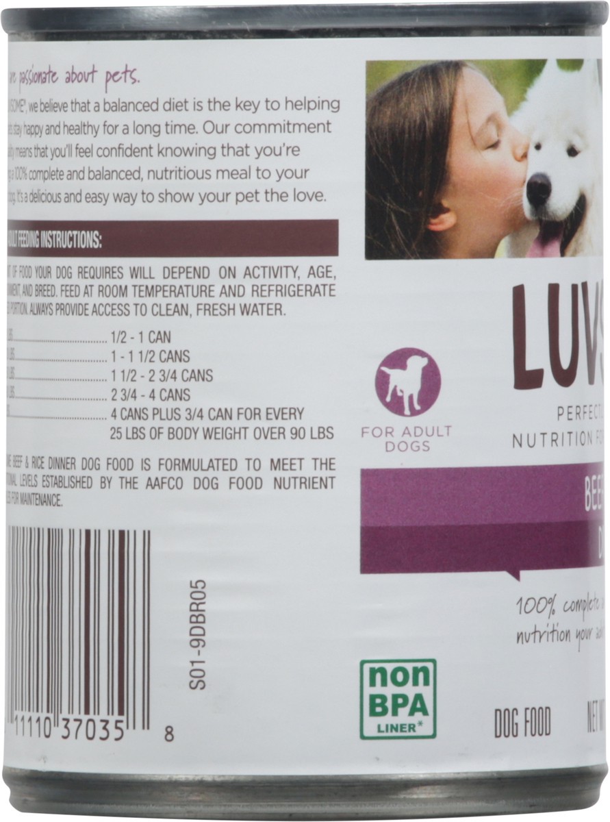 slide 7 of 9, Luvsome Dinner Beef & Rice Dog Food 13 oz, 13 oz