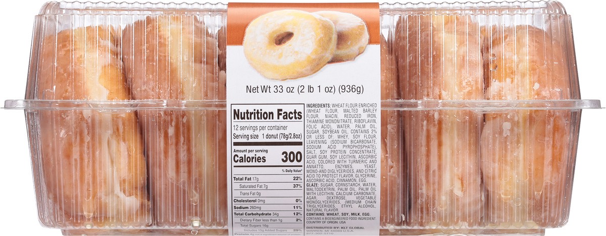 slide 2 of 9, Sabrina's Jumbo Glazed Donuts 33 oz, 33 oz