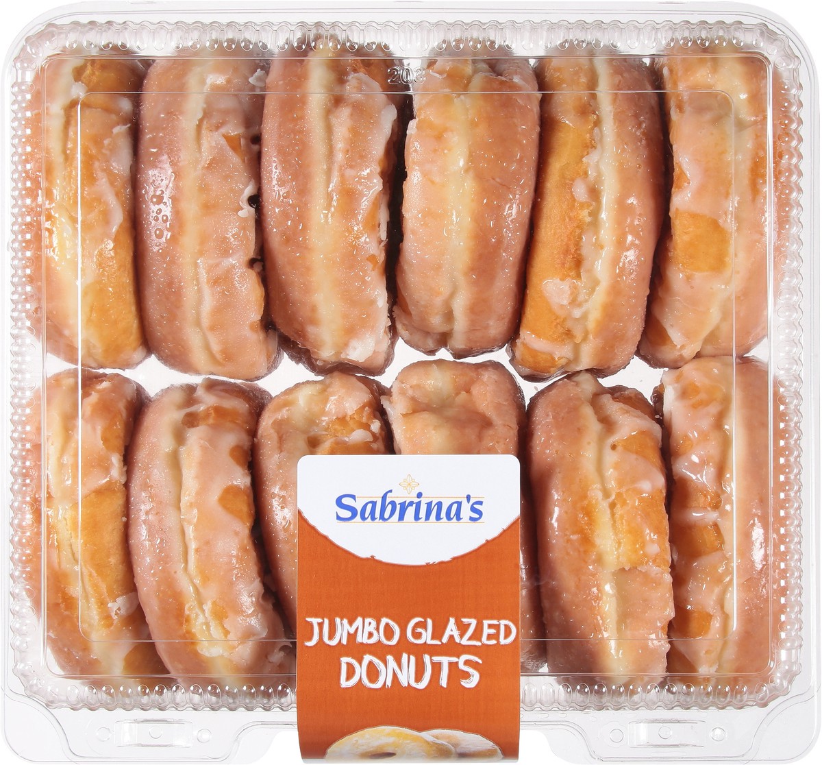 slide 8 of 9, Sabrina's Jumbo Glazed Donuts 33 oz, 33 oz