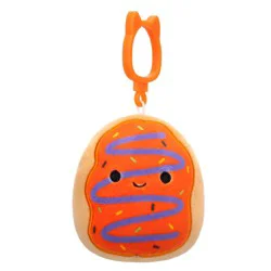 Squishmallows Clip on Orange Frosted Donut