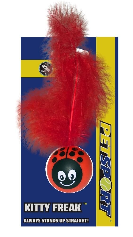 slide 1 of 1, Petsport Kitty Freak Ladybug Cat Toy, 1 ct