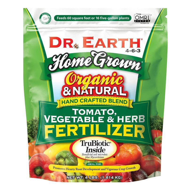 slide 1 of 3, Dr. Earth Fertilizer 4 lb, 4 lb