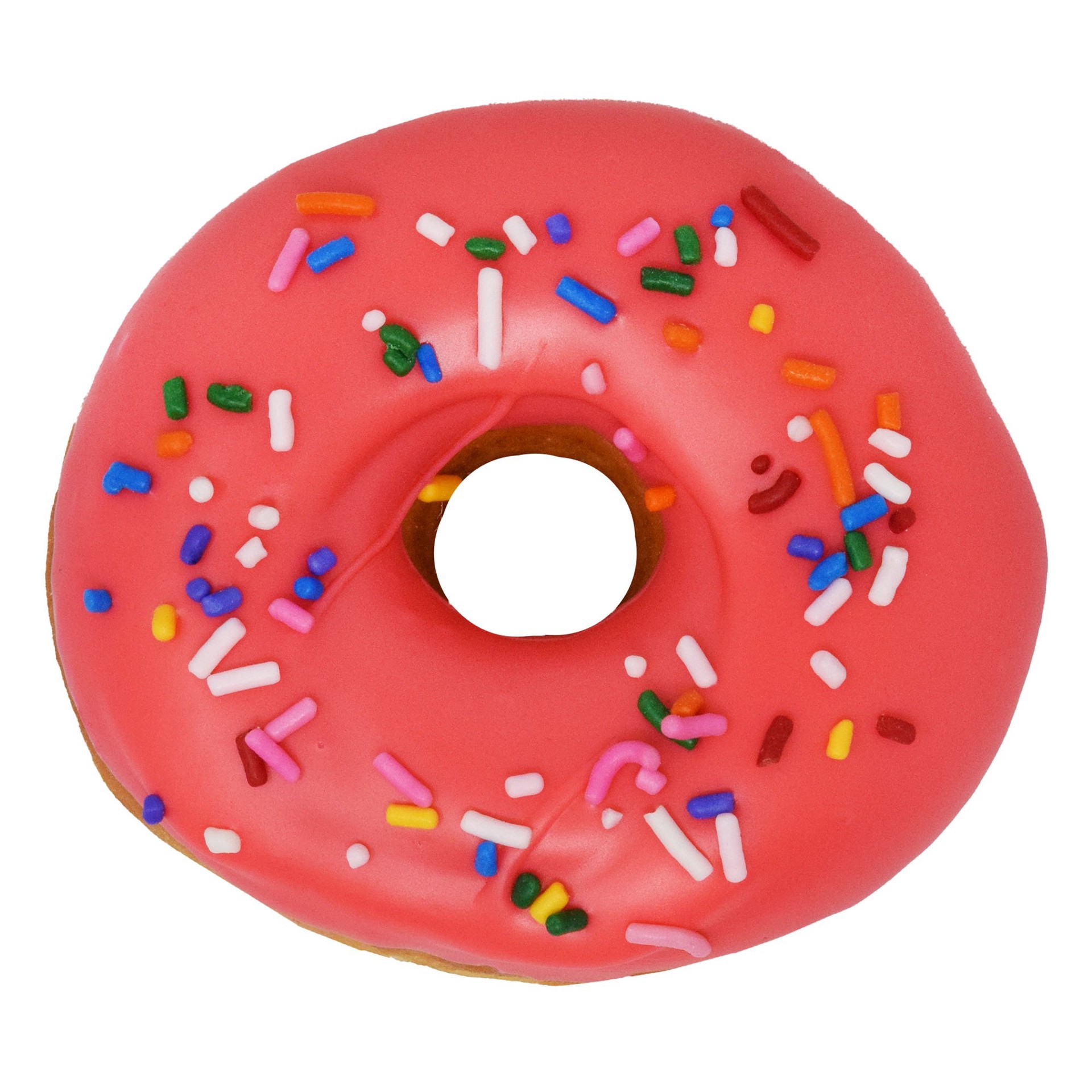 slide 1 of 1, H-E-B Pink Iced Yeast Donut with Sprinkles, 2 ct