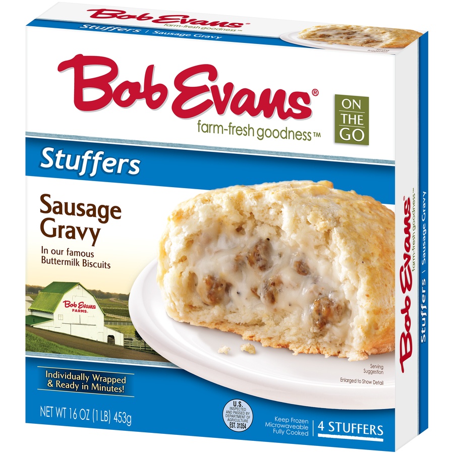 slide 3 of 8, Bob Evans Sausage Gravy Biscuit Stuffers, 16 oz