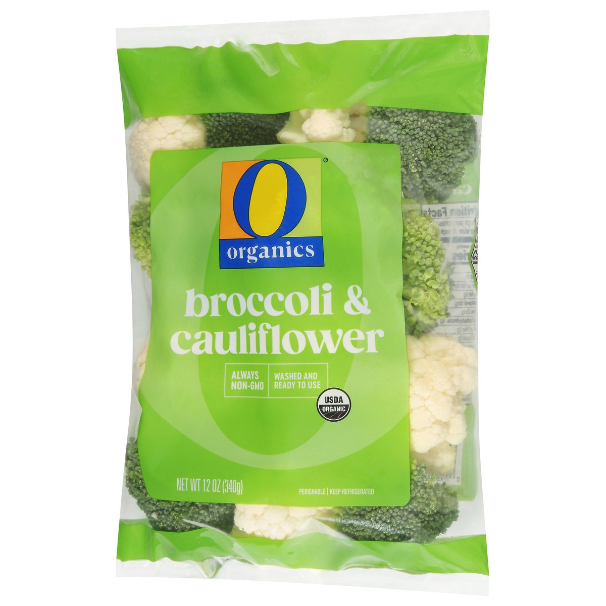 slide 2 of 4, O Organics Broccoli & Cauliflower 12 Oz - 12 OZ, 12 oz