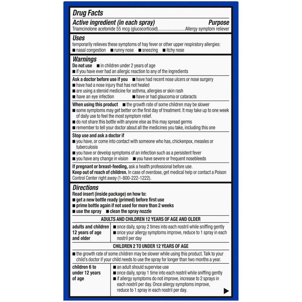 slide 3 of 3, Kroger Nasal Allergy Spray 24 Hr 120, 0.57 fl oz