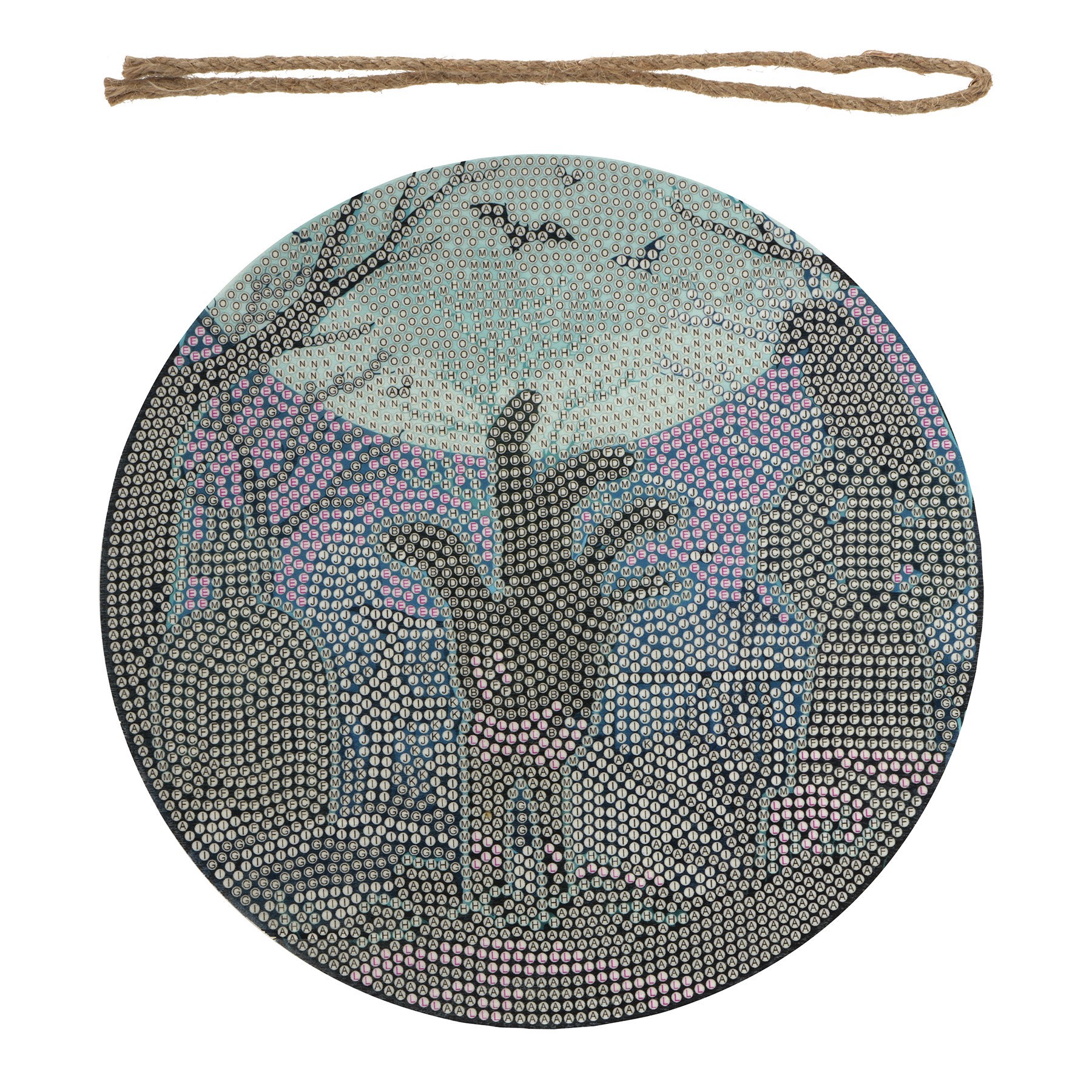 slide 3 of 4, 8" Graveyard Round Wood Plaque Diamond Art Kit By Make Market, 8 in