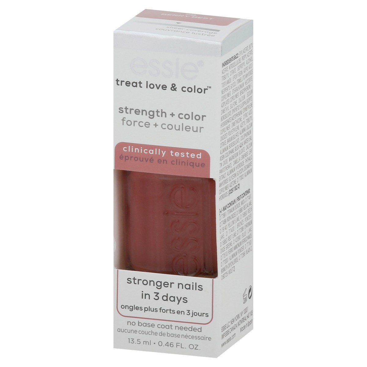 slide 8 of 12, essie Treat Love & Color Berry Best Nail Color 0.46 fl oz, 1 ct
