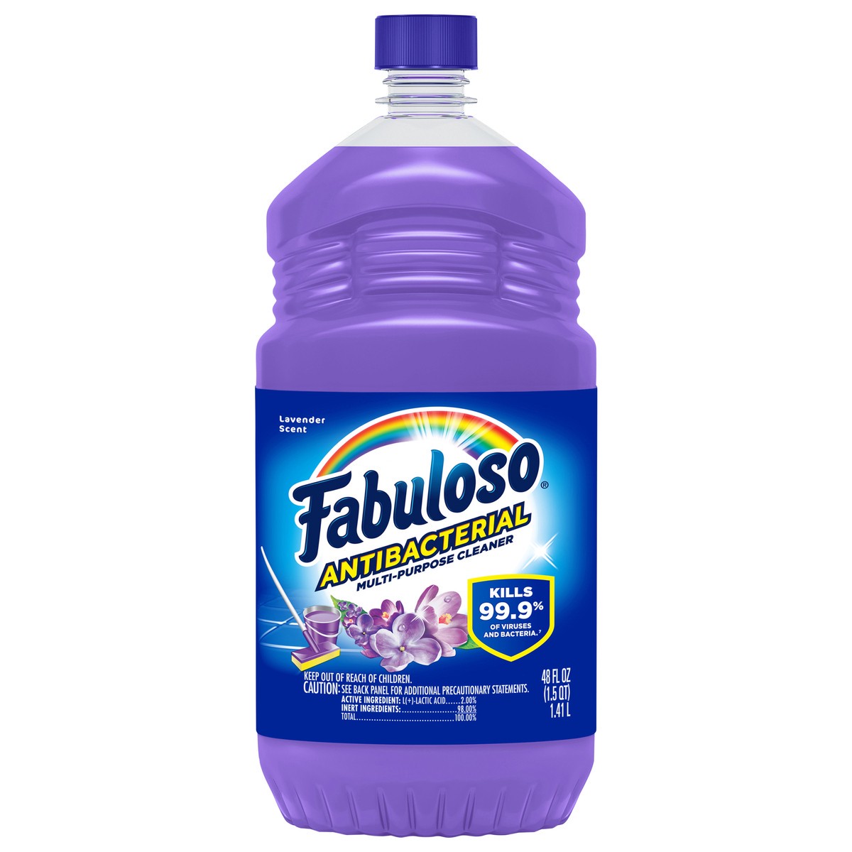 slide 1 of 65, Fabuloso Antibacterial Multi-Purpose Cleaner, Lavender Scent, 48 Oz., 48 fl oz