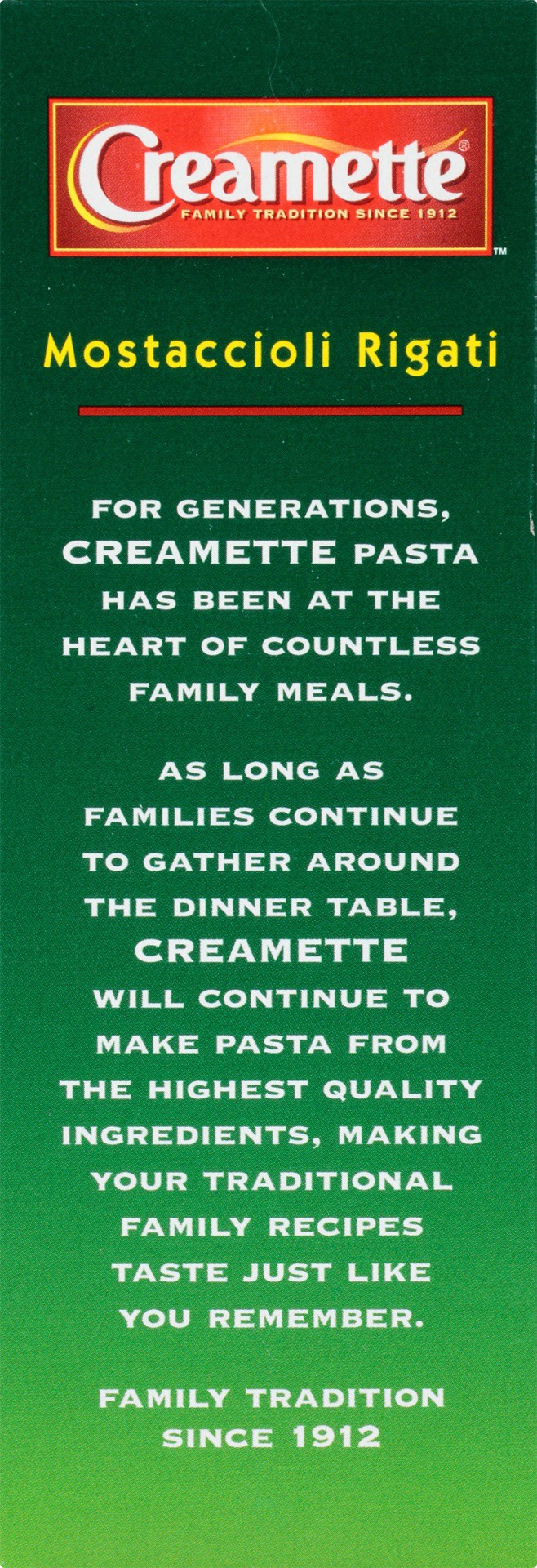 slide 4 of 8, Creamette Mostaccioli Pasta, 16 oz