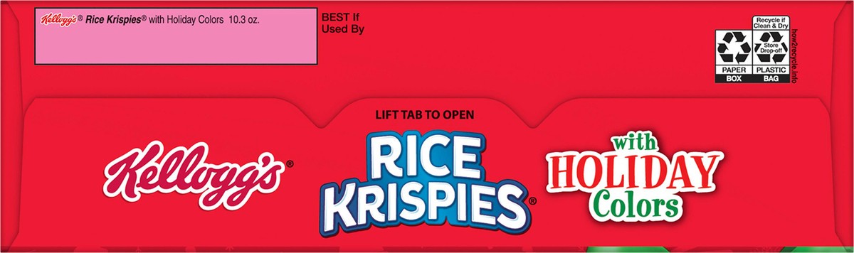 slide 7 of 8, Rice Krispies Kellogg's Rice Krispies Breakfast Cereal Original with Red and Blue Krispies, 9.9 oz