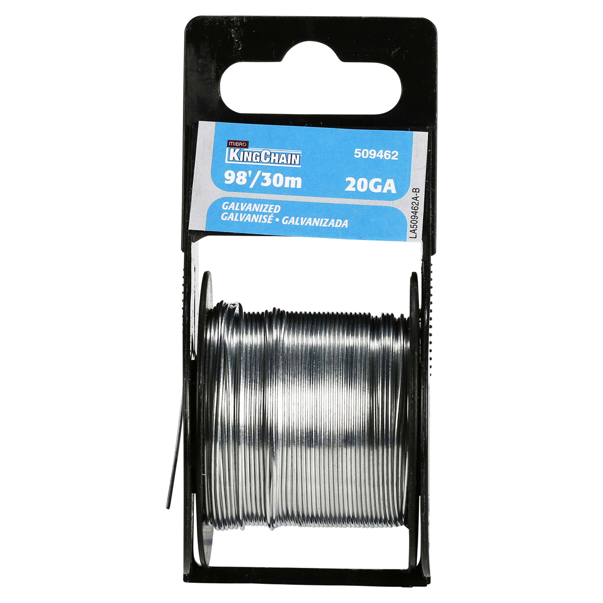 slide 1 of 1, KingChain 20 Gauge x 98' Galvanized Steel Wire - Mini-Reel, 1 ct