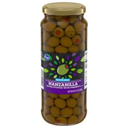 Kroger Reduced Sodium Manzanilla Pimiento Stuffed Olives