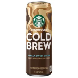 Starbucks Cold Brew Premium Coffee Drink Vanilla Sweet Cream - 11 fl oz