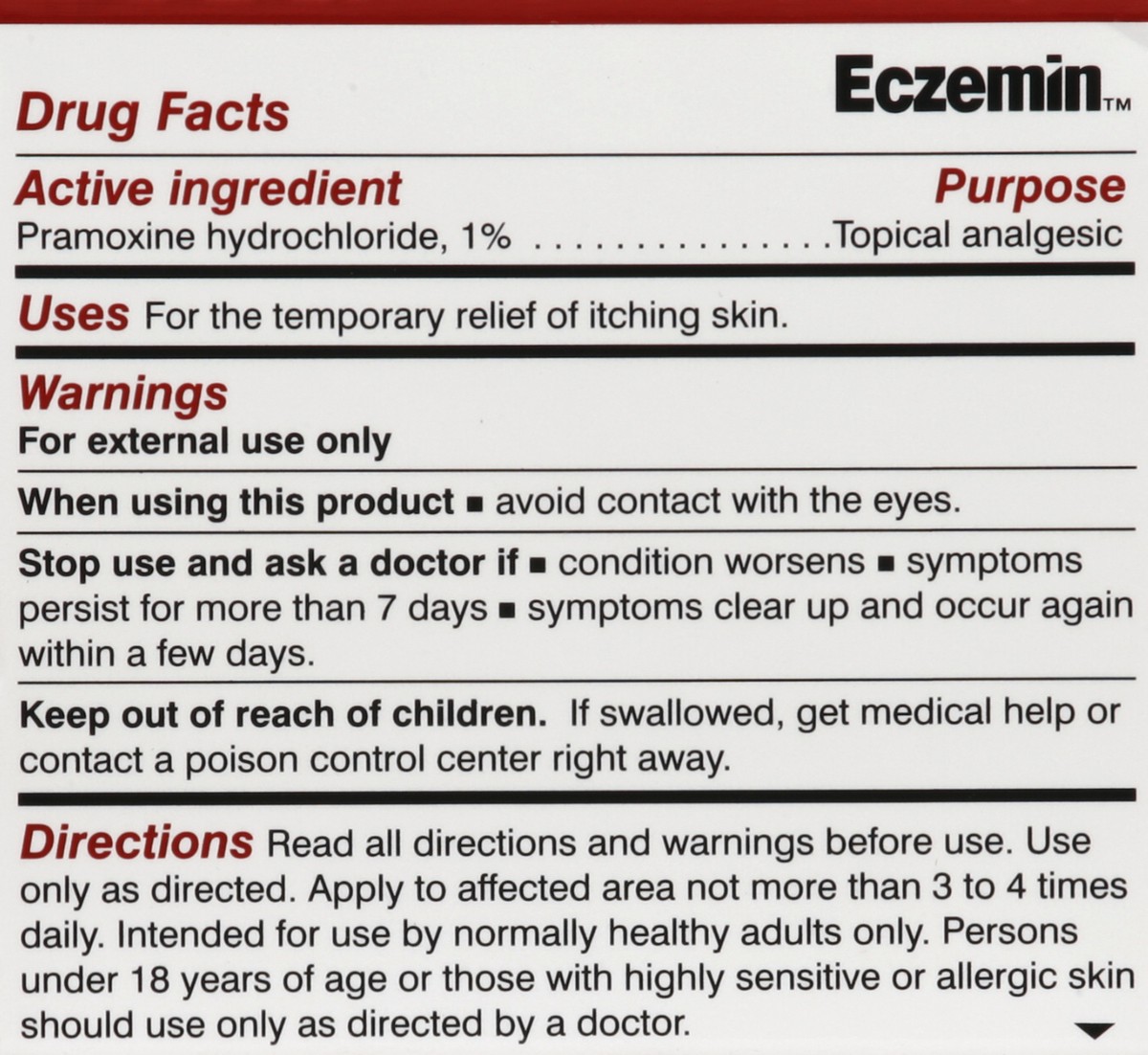 slide 3 of 5, Eczemin Cream 4 oz, 28 ct