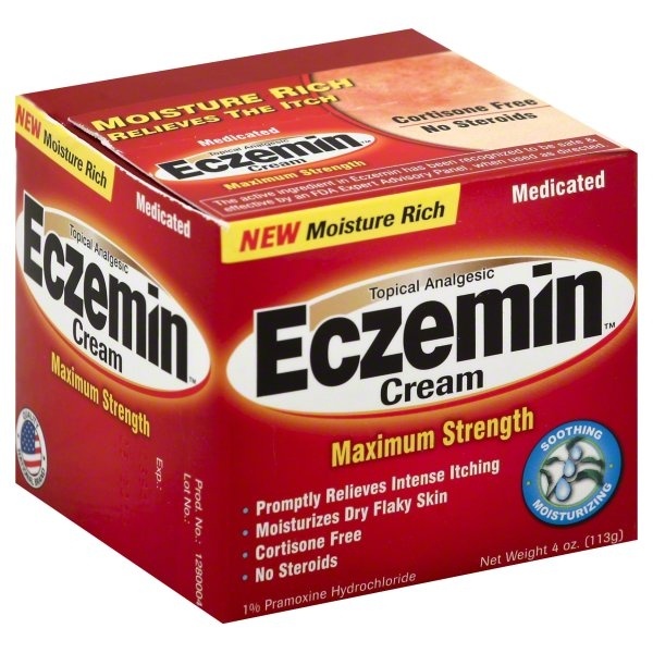 slide 1 of 5, Eczemin Cream 4 oz, 28 ct
