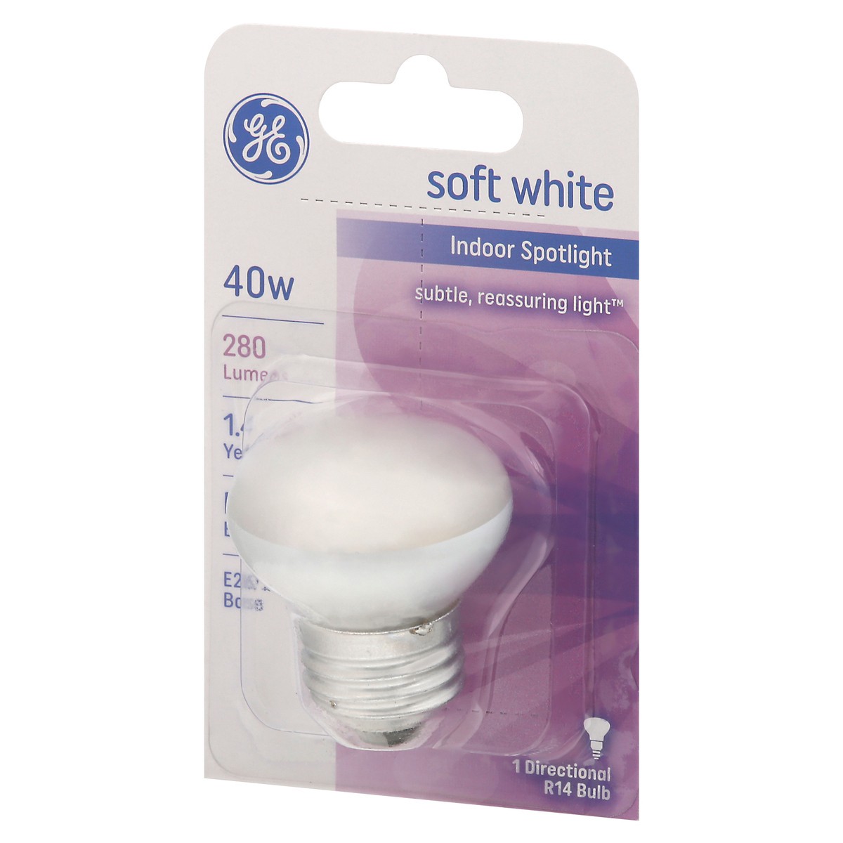 slide 3 of 9, GE 40 Watts Soft White Light Bulb 1 ea, 1 ct