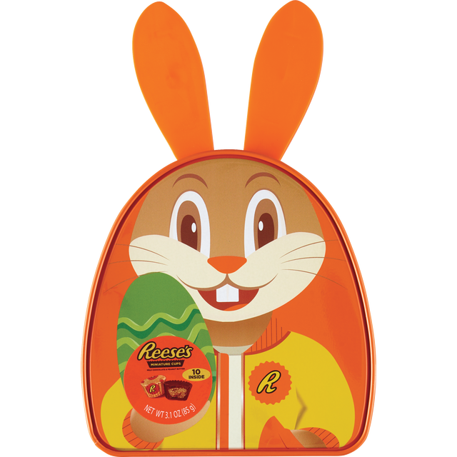 slide 1 of 1, Galerie Hershey Reese Easter Bunny Tin Chocolate Assortment, 3.1 oz