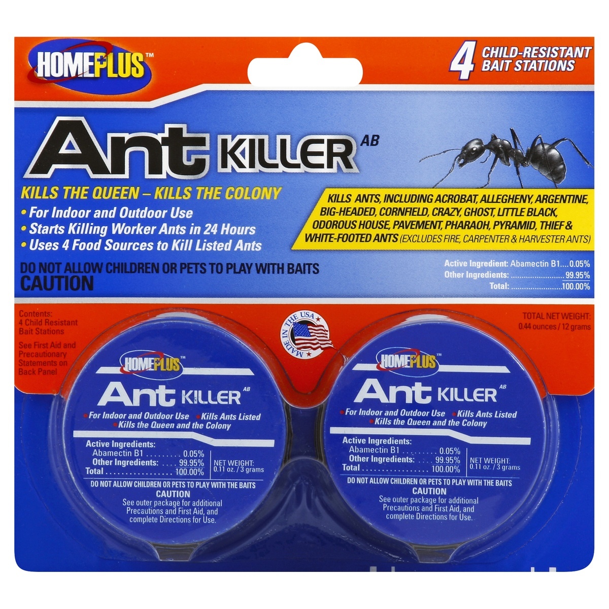 slide 1 of 2, Homeplus Ant Killer 4 ea, 4 ct