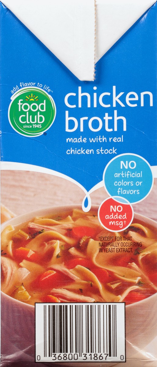 slide 6 of 10, Food Club Chicken Broth 48 oz Brick, 48 oz