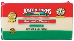 Joseph Farms Part Skim Mozzarella Cheese