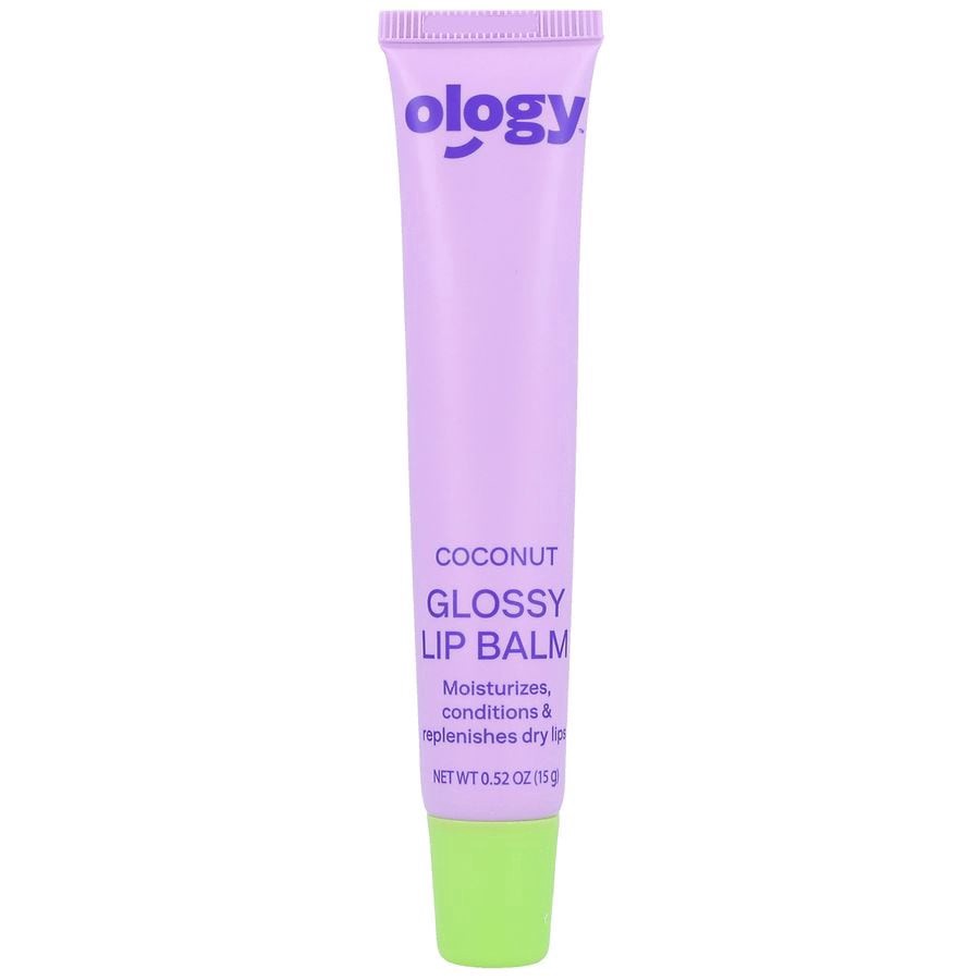 slide 4 of 5, Ology Glossy Lip Balm Coconut, 0.52 oz