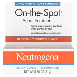 Neutrogena On-The-Spot Acne Treatment with Benzoyl Peroxide, 0.75 oz