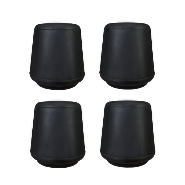 slide 16 of 29, Super Sliders 1 1/8" Rubber Chair Leg Tip Replacement, Black, 4 ct