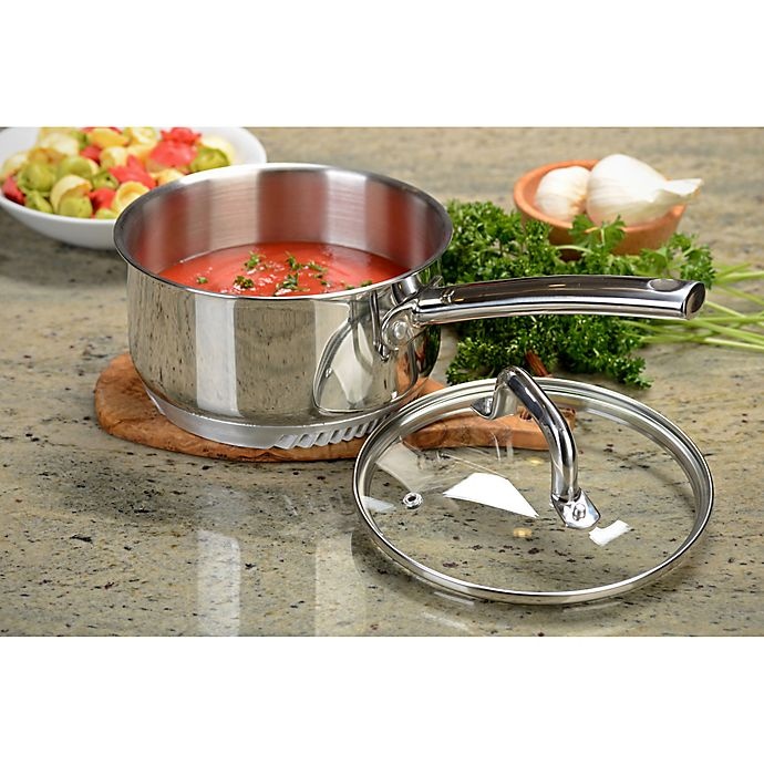 slide 5 of 6, Turbo Pot FreshAir Rapid Boil Stainless Steel Sauce Pan, 2.2 qt