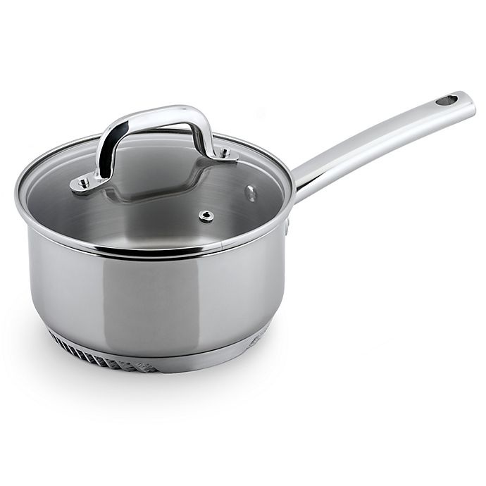 slide 1 of 6, Turbo Pot FreshAir Rapid Boil Stainless Steel Sauce Pan, 2.2 qt