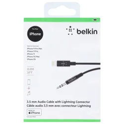 Belkin 3.5 mm Audio Cable with Lightning Connector 1 ea