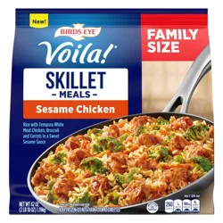 Birds Eye Voila! Sesame Chicken, Family Size Skillet Meal, Frozen Meal, 42 oz. Bag
