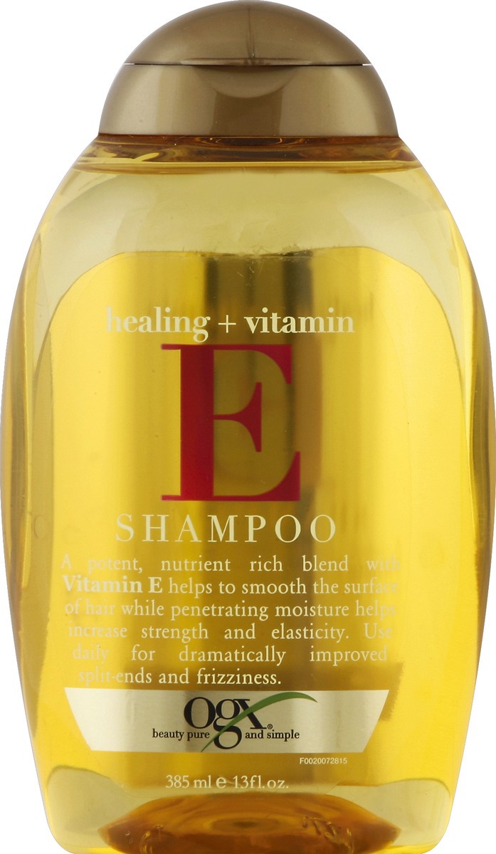 slide 2 of 2, OGX Healing + Vitamin E Shampoo, 13 fl oz