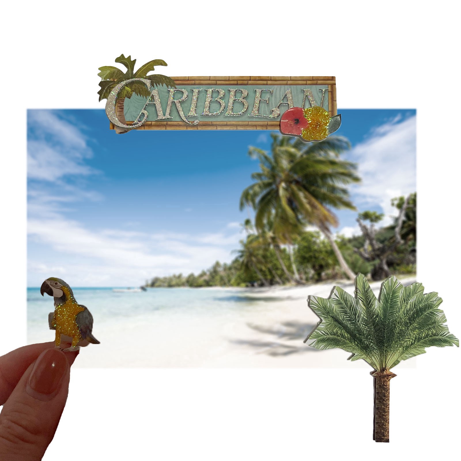slide 3 of 5, Caribbean Stickers By Recollections, 4 in x 8.5 in