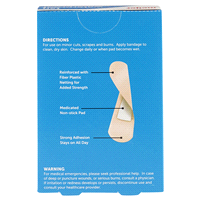 slide 7 of 13, Meijer Waterproof Adhesive Bandages, Antibacterial, 20 ct