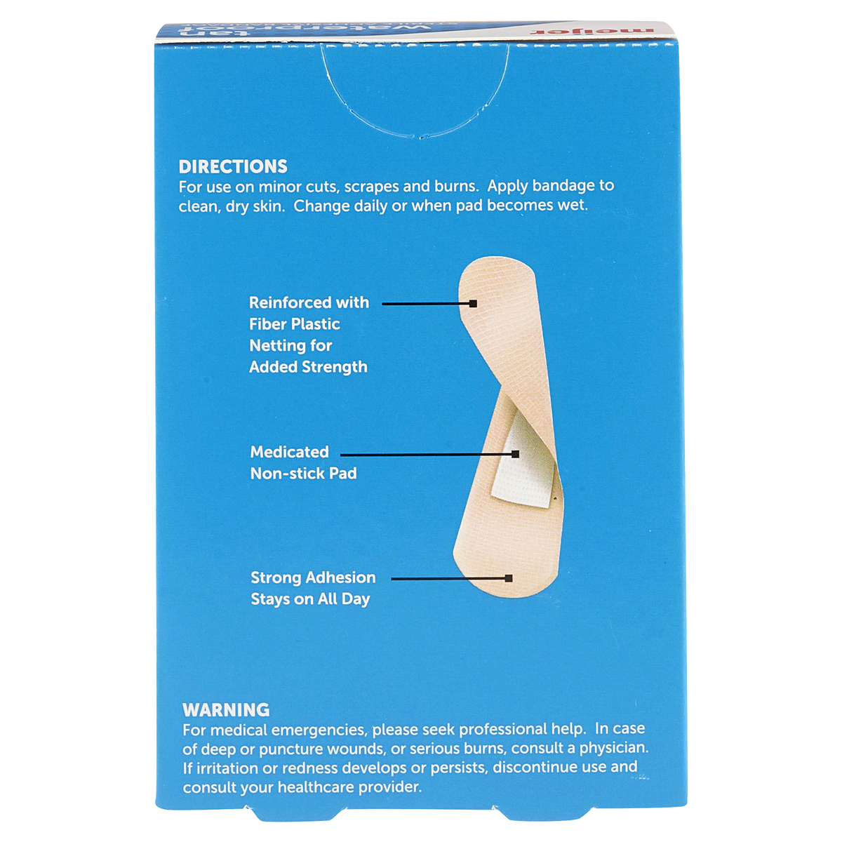 slide 9 of 13, Meijer Waterproof Adhesive Bandages, Antibacterial, 20 ct