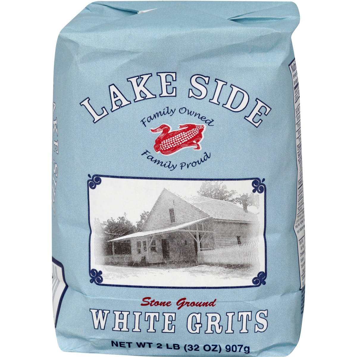 slide 1 of 1, Lakeside Stone Ground White Grits, 32 oz