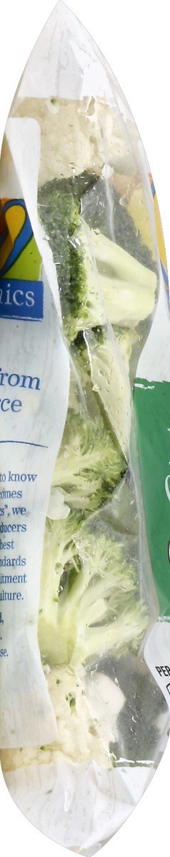 slide 4 of 5, O Organics Organic Broccoli & Cauliflower, 18 oz
