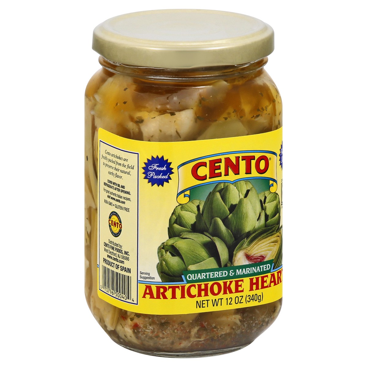 slide 8 of 9, Cento Quartered & Marinated Artichoke Hearts 12 oz, 1 ct