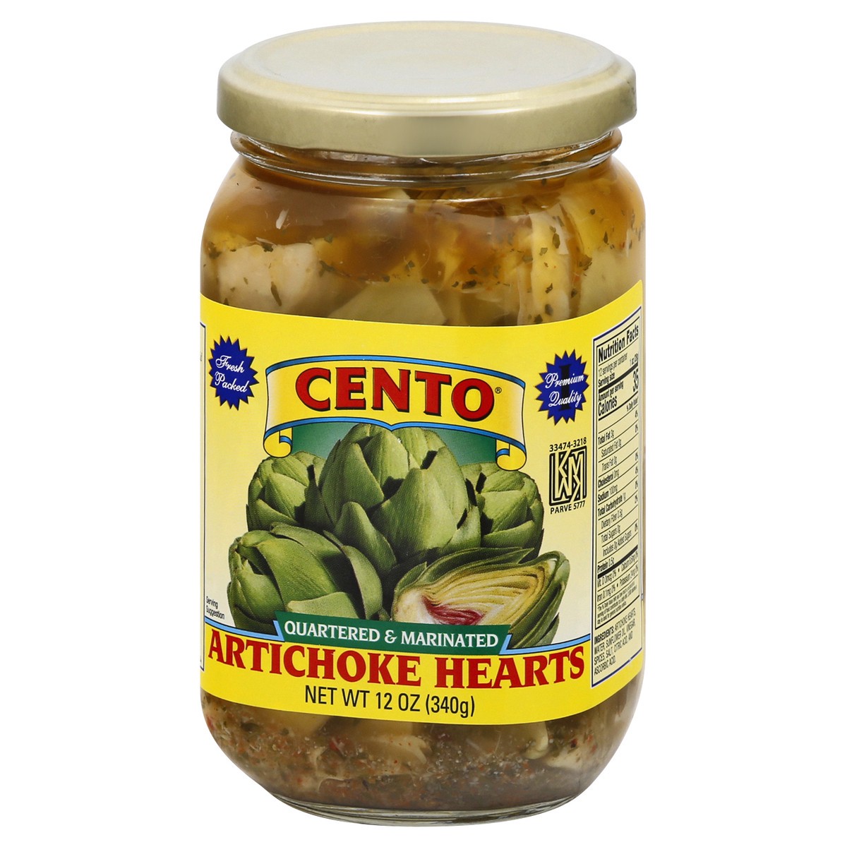 slide 2 of 9, Cento Quartered & Marinated Artichoke Hearts 12 oz, 1 ct