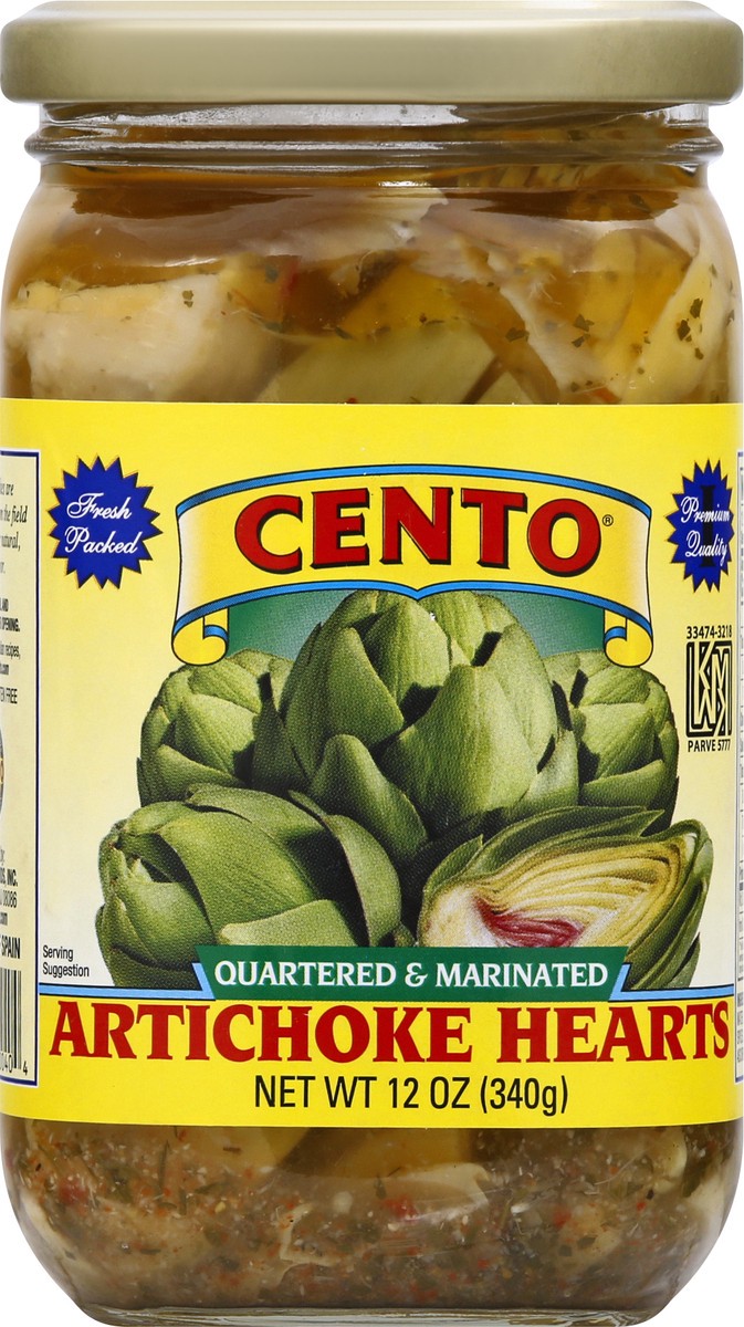 slide 3 of 9, Cento Quartered & Marinated Artichoke Hearts 12 oz, 1 ct