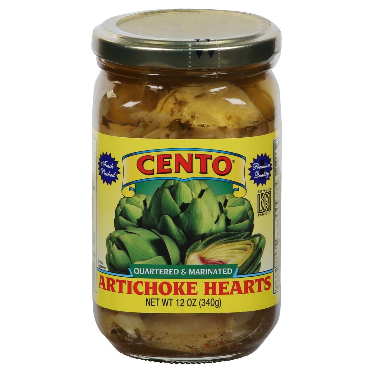 slide 1 of 9, Cento Quartered & Marinated Artichoke Hearts 12 oz, 1 ct