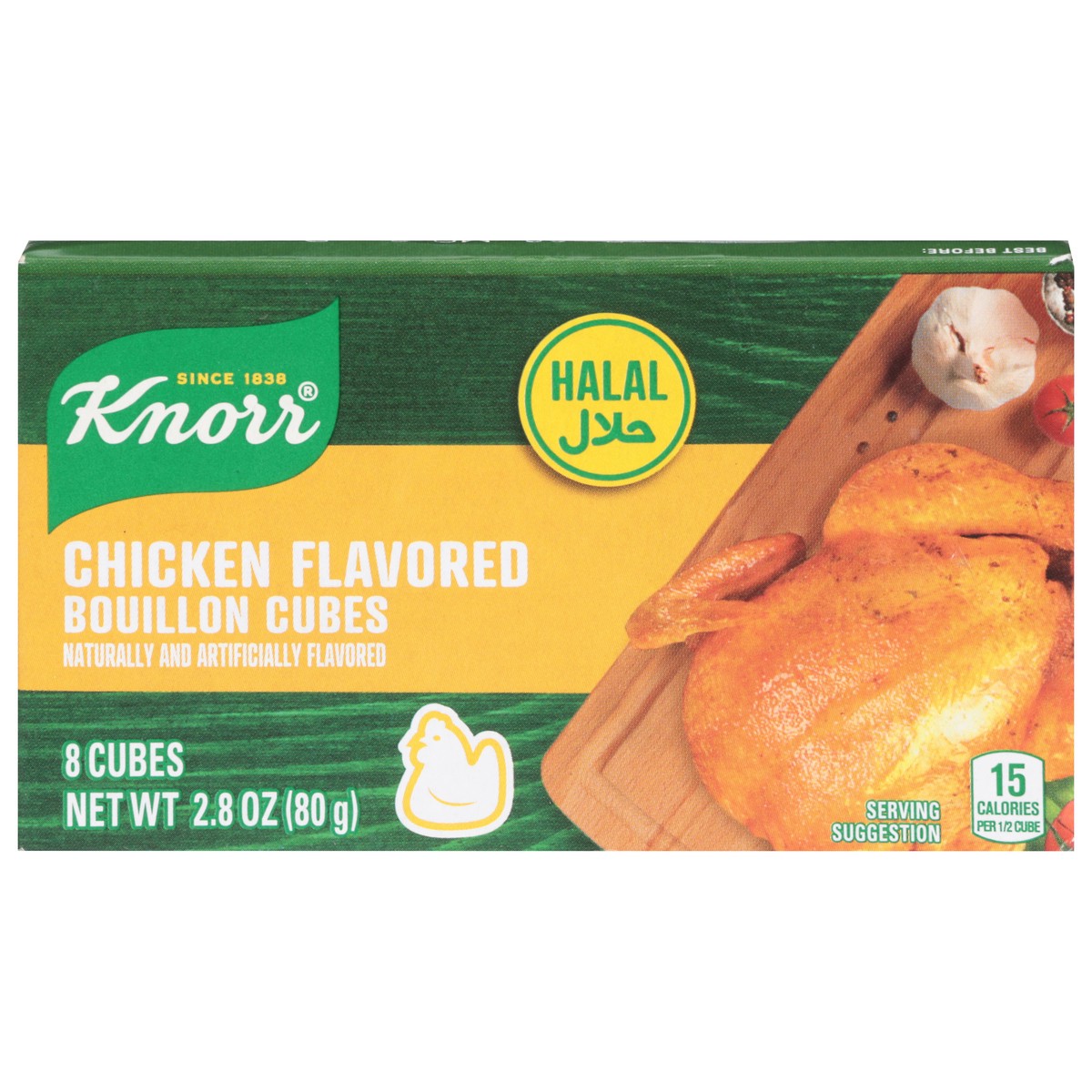slide 8 of 14, Knorr Chicken Flavored Bouillon Cubes 8 ea, 8 ct