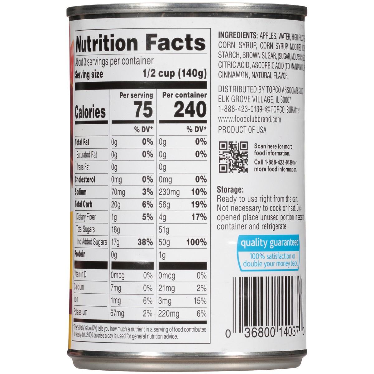 slide 3 of 10, Food Club Fried Apples with Cinnamon 14.5 oz, 14.5 oz