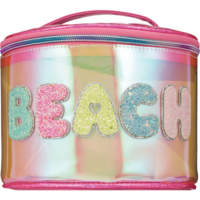slide 1 of 1, Beach Clear Train Case, 1 ct